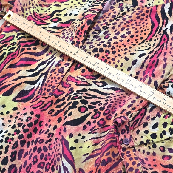 Westbound Animal Print Below-Elbow Women's Top Blouse Shirt Size Medium (M) C71 - Picture 6 of 8